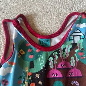 raspberry republic | One Pieces | Teal Forestprint Kids Organic Cotton ...